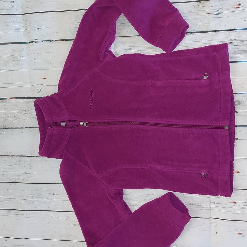 Girls Columbia Zip up fleece S 7/8